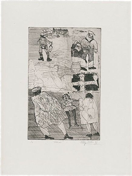 Artist: WALKER, Murray | Title: Ballarat. | Date: 1979 | Technique: etching, printed in black ink, from one plate