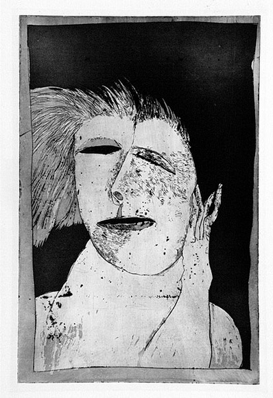Artist: b'BALDESSIN, George' | Title: b'Head.' | Date: 1965 | Technique: b'etching and aquatint, printed in black ink, from one plate'