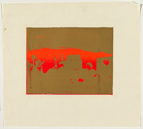 Artist: b'Johnson, Tim.' | Title: b'Bands' | Date: 1979 | Technique: b'screenprint, printed in colour, from multiple stencils' | Copyright: b'\xc2\xa9 Tim Johnson'