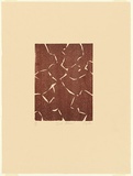 Artist: b'Aspden, David.' | Title: b'Dark mirror.' | Date: 1976 | Technique: b'woodcut, printed in brown ink, from one block'