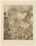 Artist: b'Dyson, Will.' | Title: b'Our immortals: First act, third scene of an old and original comedy by G.B.S.' | Date: c.1929 | Technique: b'drypoint, printed in black ink, from one plate'