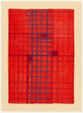 Artist: b'Scott, Tony.' | Title: b'Temple series I' | Date: 2001, October | Technique: b'lithograph, printed in red, deep red and yellow ink, from three stones'