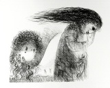 Artist: b'BOYD, Arthur' | Title: b'St Francis when young turning aside.' | Date: (1965) | Technique: b'lithograph, printed in black ink, from one plate' | Copyright: b'Reproduced with permission of Bundanon Trust'