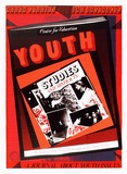 Artist: b'ARNOLD, Raymond' | Title: b'Youth Studies and Abstracts - A journal about youth issues.' | Date: 1986 | Technique: b'screenprint, printed in colour, from six stencils'