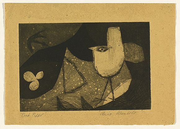 Artist: b'Wienholt, Anne.' | Title: b'Rock pippit' | Technique: b'etching, softground-etching and aquatint, printed in black ink, from one copper plate'