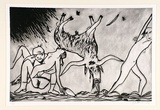 Artist: BOYD, Arthur | Title: The Australian scapegoat. | Date: 1988 | Technique: drypoint, printed in black ink with plate-tone, from one plate