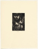 Artist: Counihan, Noel. | Title: Woman with arms raised. | Date: 1968-83 | Technique: etching and aquatint, printed in black ink, from one plate