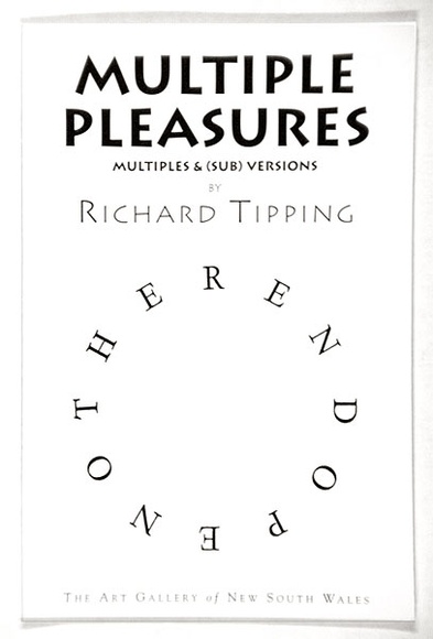Artist: b'TIPPING, Richard' | Title: b'Multiple Pleasures.' | Date: 1996 | Technique: b'postcard printed in colour, text on verso'