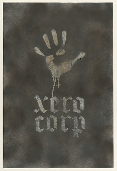 Artist: Xero. | Title: Not titled (Xerocorp). | Date: 2003 | Technique: stencil, printed in black and white ink, from one stencil