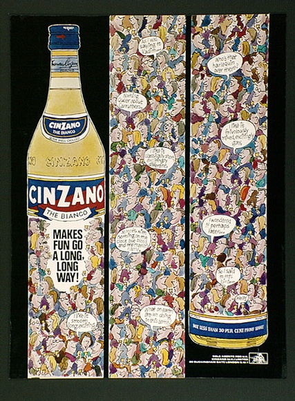 Artist: b'Bainbridge, John.' | Title: b'Cinzano the bianco makes fun go a long way.' | Date: (1969) | Technique: b'photo-lithograph'