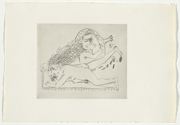 Artist: b'BOYD, Arthur' | Title: b'Mad woman.' | Date: 1970 | Technique: b'etching, printed in black ink, from one plate' | Copyright: b'Reproduced with permission of Bundanon Trust'