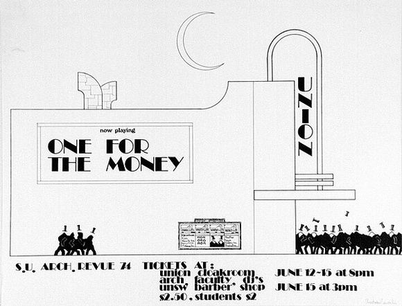 Artist: b'Conacher, Andrew.' | Title: b'One for the money' | Date: c.1974 | Technique: b'screenprint, printed in colour, from multiple stencils'