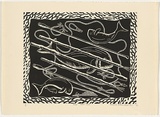 Title: Torres Strait today | Date: c.1993 | Technique: linocut, printed in black ink, from one block