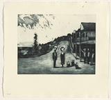 Artist: b'Shead, Garry.' | Title: b'Thirroul' | Date: 1994-95 | Technique: b'etching and aquatint, printed in black ink, from one plate' | Copyright: b'\xc2\xa9 Garry Shead'