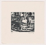 Artist: HARDING, Nicholas | Title: Untitled (Crossing Street). | Date: 2004 | Technique: open-bite and aquatint, printed in black ink, from one plate