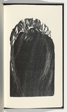 Artist: AMOR, Rick | Title: Not titled (large raven). | Date: 1990 | Technique: woodcut, printed in black ink, from one block