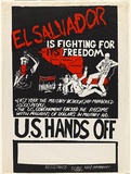 Artist: b'Socialist, W. P.' | Title: b'El Salvador is fighting for its freedom...U.S. Hands off' | Date: 1981 | Technique: b'screenprint, printed in colour, from two stencils'