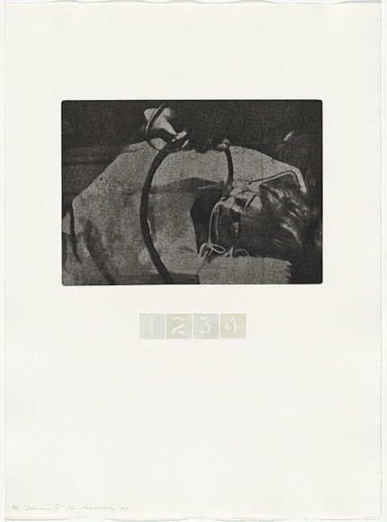 Artist: b'MADDOCK, Bea' | Title: b'Journey IV' | Date: 1977, September- November | Technique: b'photo-etching, aquatint and stipple, printed in colour, from five  plates'