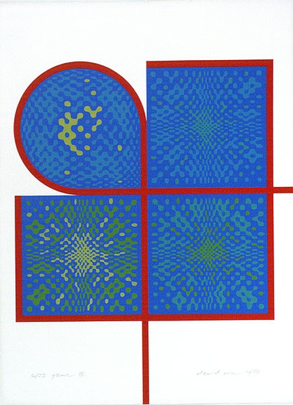 Artist: b'Rose, David.' | Title: b'Game IX' | Date: 1970 | Technique: b'screenprint, printed in colour, from six stencils'