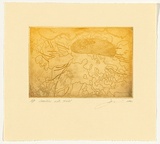 Artist: Mellor, Danie. | Title: Coastline with shield | Date: 2001 | Technique: etching, printed in colour, from one plate