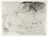 Artist: b'BOYD, Arthur' | Title: b'Nebuchadnezzar with a snail on his back.' | Date: (1968-69) | Technique: b'etching, printed in black ink, from one plate' | Copyright: b'Reproduced with permission of Bundanon Trust'