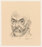 Title: b'Self portrait.' | Date: 2006 | Technique: b'lithograph, printed in black ink, from one stone'