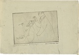 Artist: b'McCulloch, Alan.' | Title: b'Artist and patron' | Date: 1937 | Technique: b'etching'