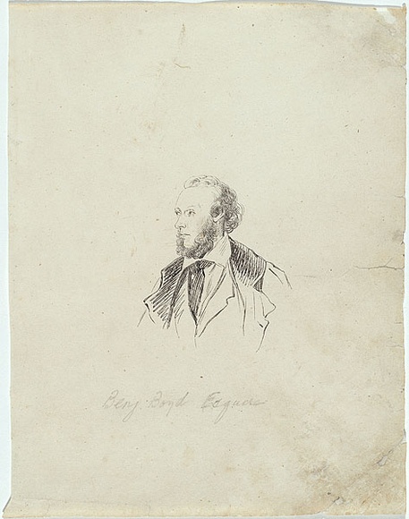 Artist: b'Nicholas, William.' | Title: b'The speculator (Benjamin Boyd)' | Date: 1847 | Technique: b'pen-lithograph, printed in black ink, from one zinc plate'