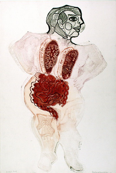 Artist: b'HANRAHAN, Barbara' | Title: b'June' | Date: 1966 | Technique: b'etching, printed in colour with plate-tone, from one  plate'