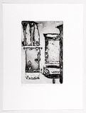 Artist: Baran, Susan. | Title: My Greek bathroom. | Date: 1988 | Technique: etching, printed in black ink, from one plate
