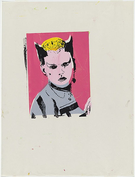 Artist: b'Johnson, Tim.' | Title: b'Cat woman.' | Date: 1979 | Technique: b'screenprint, printed in colour, from multiple stencils' | Copyright: b'\xc2\xa9 Tim Johnson'