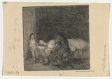 Artist: Groblicka, Lidia. | Title: Melodrama | Date: 1953-54 | Technique: etching, printed in black ink, from one plate