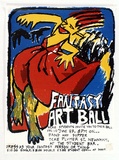 Artist: b'Flynn, Jo.' | Title: b'Fantasy art ball.' | Date: c.1983 | Technique: b'screenprint, printed in colour, from multiple stencils'