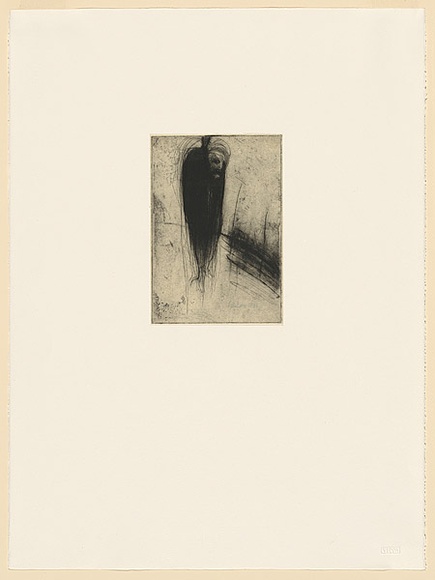 Artist: b'Lohse, Kate.' | Title: b'not titled' | Date: 1988 | Technique: b'etching and drypoint, printed in black ink with plate-tone, from one plate'