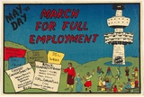 Artist: b'Morrow, David.' | Title: bMarch for full employment ... May Day '81. | Date: 1981 | Technique: b'screenprint, printed in colour, from multiple stencils'