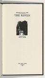 Artist: b'AMOR, Rick' | Title: b'Not titled (The Raven frontispiece).' | Date: 1990 | Technique: b'woodcut, printed in black ink, from one block'
