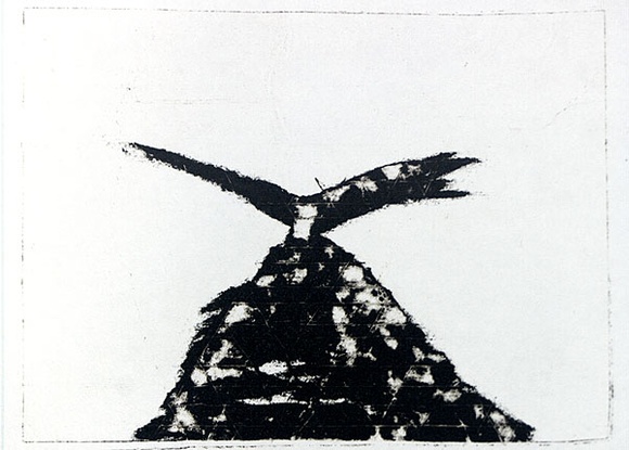 Artist: b'Roberts, Neil.' | Title: b'Eruptions 27' | Date: 1991 | Technique: b'pigment-transfer, printed in brown ink, from one bitumen paper plate'