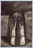 Artist: b'Johnstone, Ruth.' | Title: b'Crucible' | Date: 1988 | Technique: b'lithograph, printed in black ink, from one stone.'