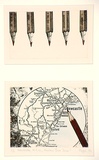 Artist: b'Robinson, Pippa' | Title: b'Newcastle N.S.W. nuclear free zone?' | Date: 1985 | Technique: b'etching, hand-coloured'