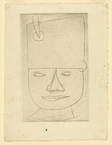 Artist: Wienholt, Anne. | Title: not titled [Boy in hat] | Date: 1947 | Technique: line-engraving, printed in black ink with plate-tone, from one copper plate