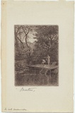 Artist: b'Mather, John.' | Title: b'The bath, Healesville.' | Date: c.1895 | Technique: b'etching, printed in black ink with plate-tone, from one plate'