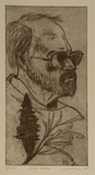 Artist: Lincoln, Kevin. | Title: Frank Cutler | Date: 1988 | Technique: etching, printed in black ink, from one plate