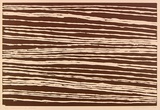 Artist: b'Tjupurrula, Turkey Tolsen' | Title: b'not titled [Straightening the spears]' | Date: 1992 | Technique: b'linocut, printed in brown ink, from one block'