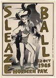 Artist: b'McDiarmid, David.' | Title: b'Sleaze Ball, Hordern Pavilion' | Date: 1985 | Technique: b'screenprint, printed in colour, from multiple stencils'