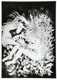 Artist: b'BOYD, Arthur' | Title: b'(wrapped in foliage).' | Date: 1973-74 | Technique: b'aquatint, printed in black ink, from one plate' | Copyright: b'Reproduced with permission of Bundanon Trust'