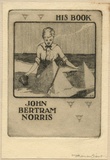 Artist: b'FEINT, Adrian' | Title: b'Bookplate: John Bertram Norris.' | Date: (1922) | Technique: b'etching, printed in black ink with plate-tone, from one plate' | Copyright: b'Courtesy the Estate of Adrian Feint'