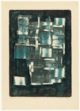 Artist: b'KING, Grahame' | Title: b'Fragment' | Date: 1962 | Technique: b'lithograph, printed in colour, from two stones [or plates]'