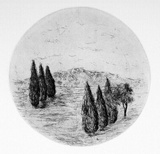 Artist: PIGOT, Bronwyn | Title: Untitled | Date: 1989 | Technique: etching and aquatint, printed in black ink, from one plate