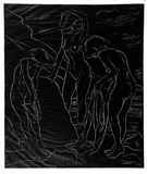 Artist: Perry, Adelaide. | Title: The Three Graces | Date: 1930 | Technique: linocut, printed in black ink, from one block | Copyright: © Adelaide Perry