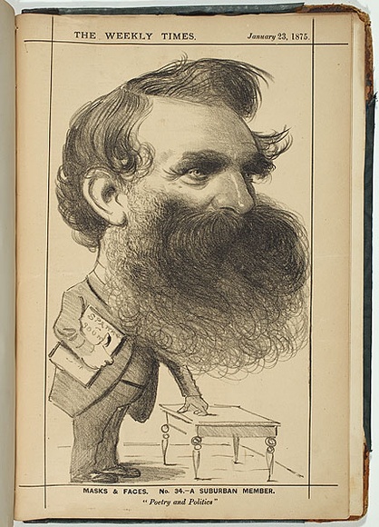 Title: b'A suburban member [Mr John Whiteman].' | Date: 23 January 1875 | Technique: b'lithograph, printed in colour, from multiple stones'